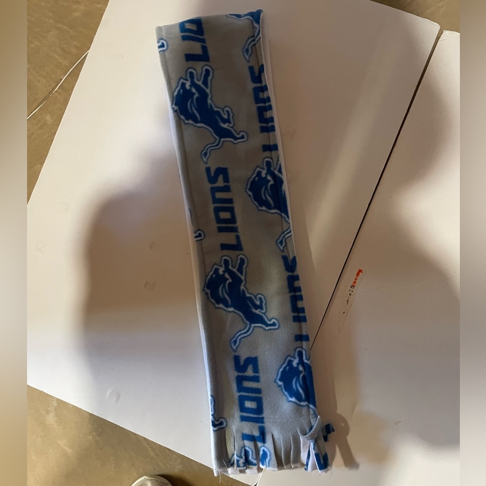 Blue and Gray Lions Scarf